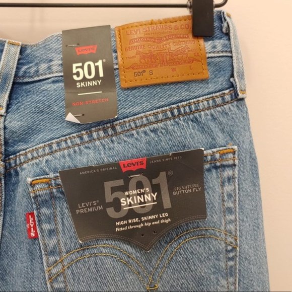 Levi’s Premium 501 Skinny Women’s Jeans NWT - Picture 7 of 8